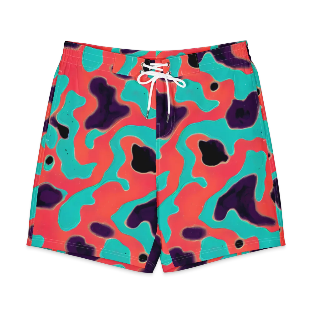 Aubergine Tide on Men's Board Shorts — Front