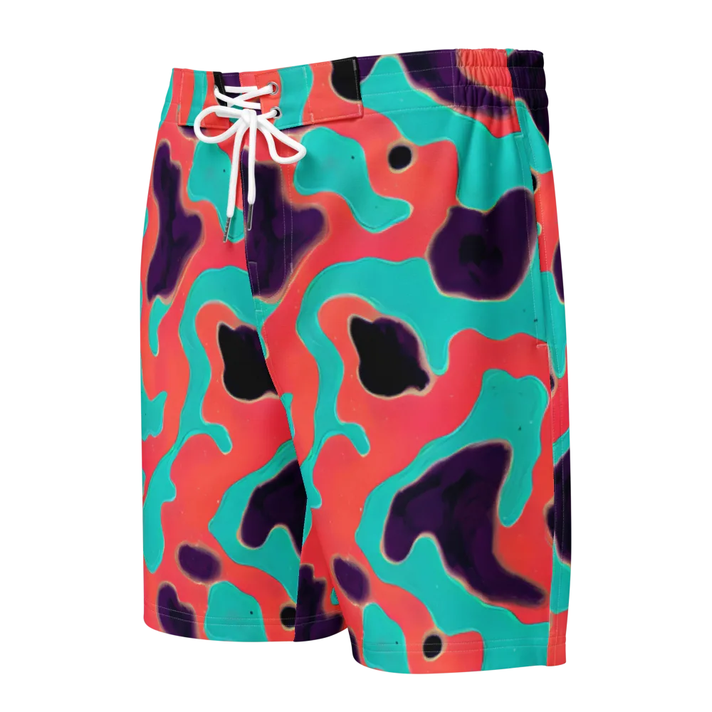Aubergine Tide on Men's Board Shorts — Front