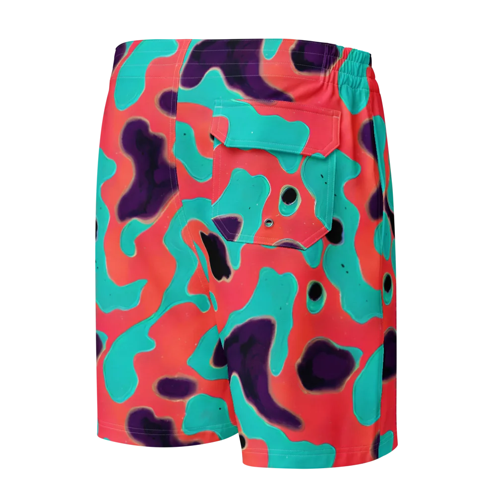 Aubergine Tide on Men's Board Shorts — Back