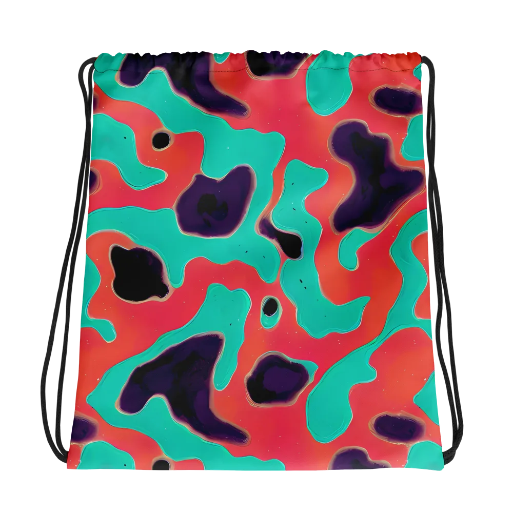 Aubergine Tide on Drawstring Bag — Photo