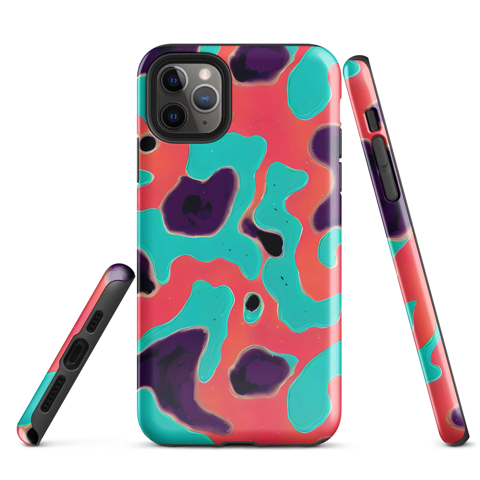 Aubergine Tide on Tough Case for iPhone® — Front