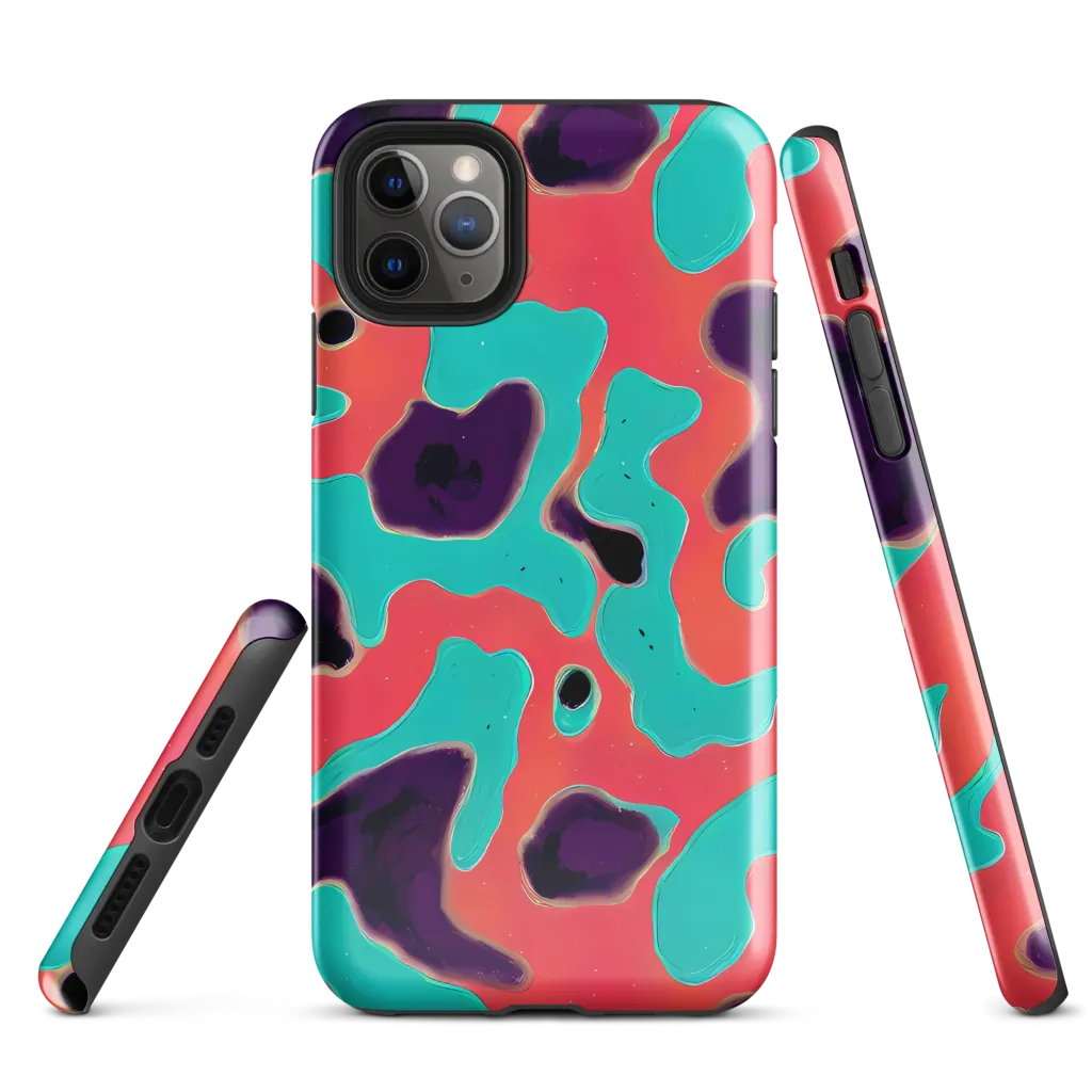 Aubergine Tide on Tough Case for iPhone® — Front