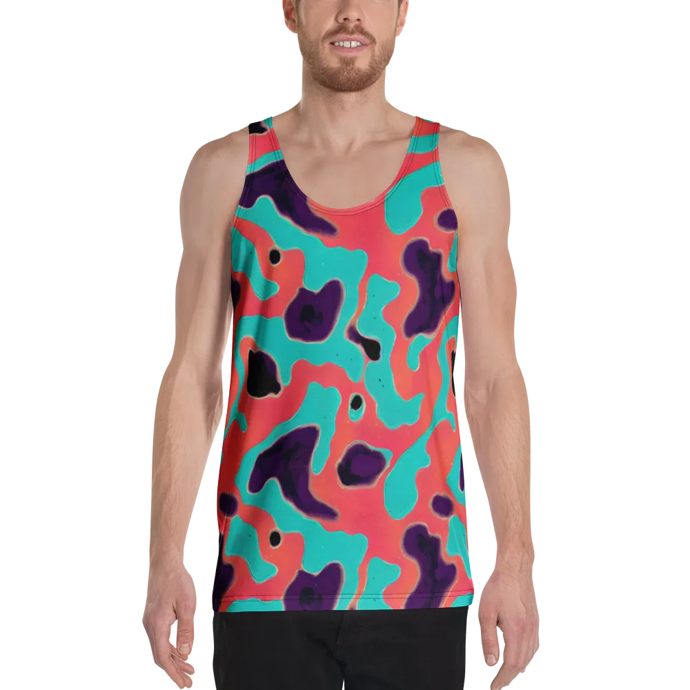 Aubergine Tide on Men's Tank Top — Front
