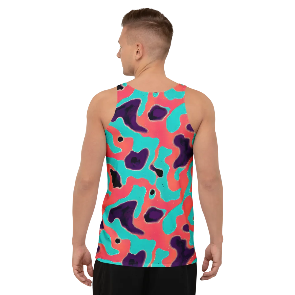 Aubergine Tide on Men's Tank Top — Back