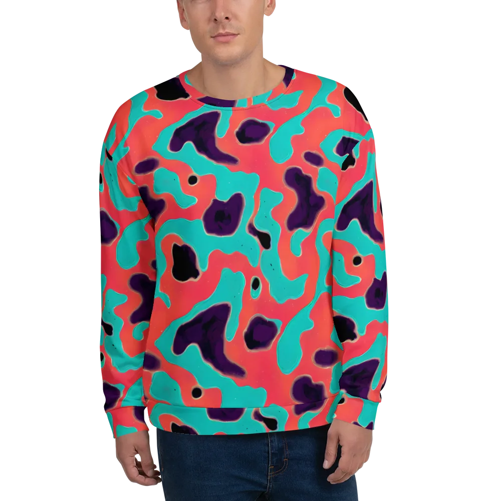 Aubergine Tide on Sweatshirt — Front