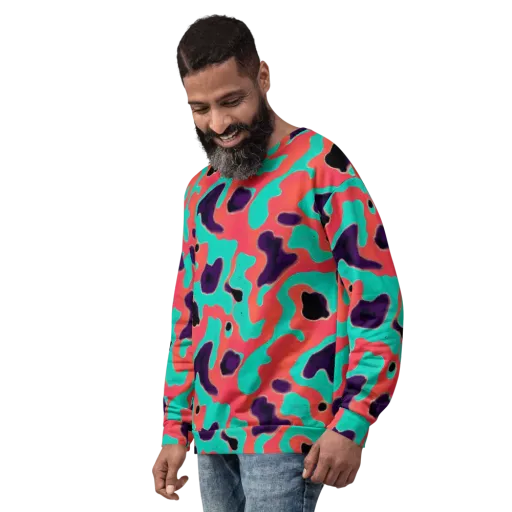 Aubergine Tide on a Sweatshirt