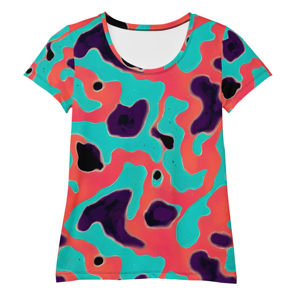 Aubergine Tide on Women's Athletic T-Shirt — Front
