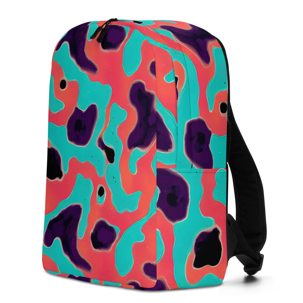 Aubergine Tide on Minimalist Backpack — Left