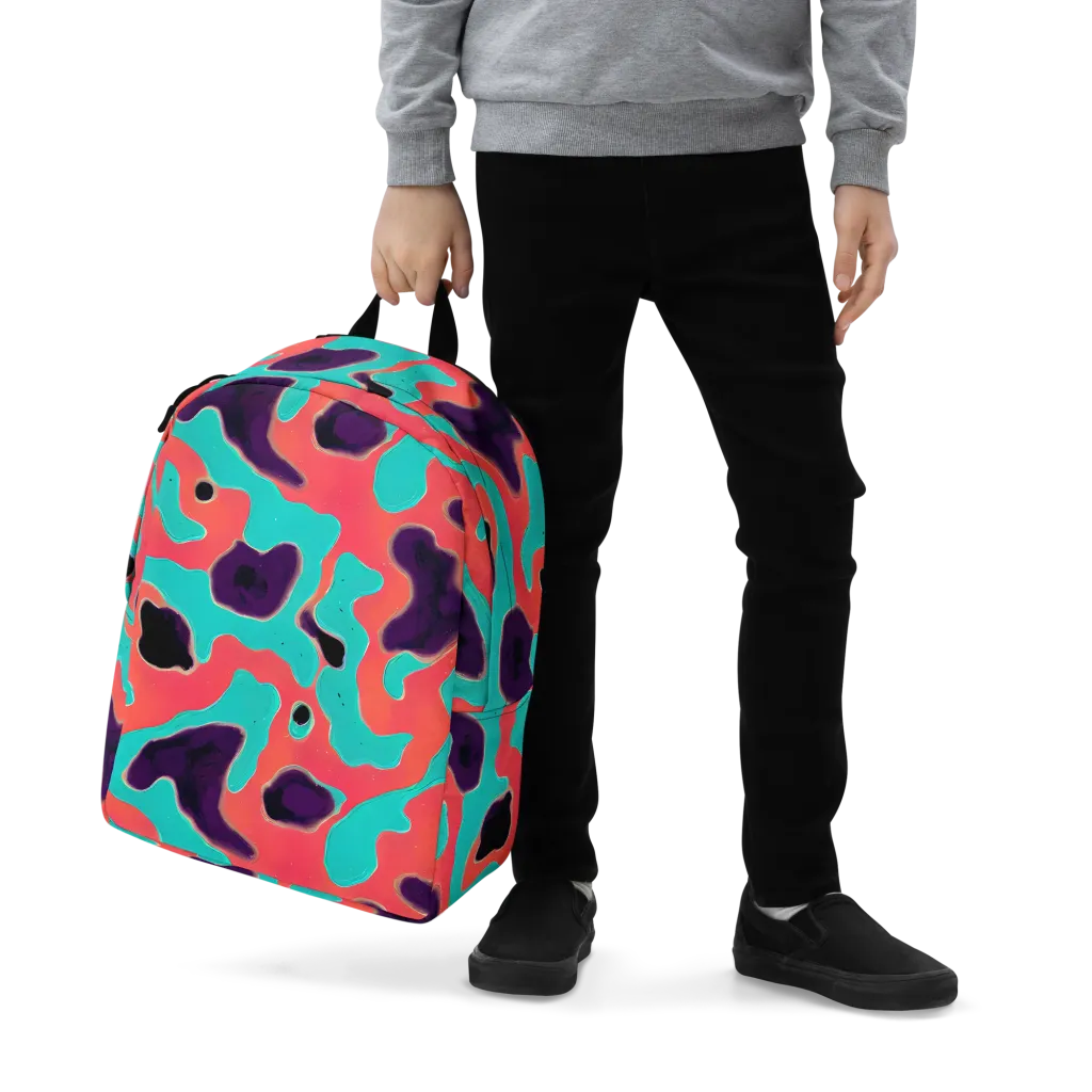 Aubergine Tide on Minimalist Backpack — Zoomed-in