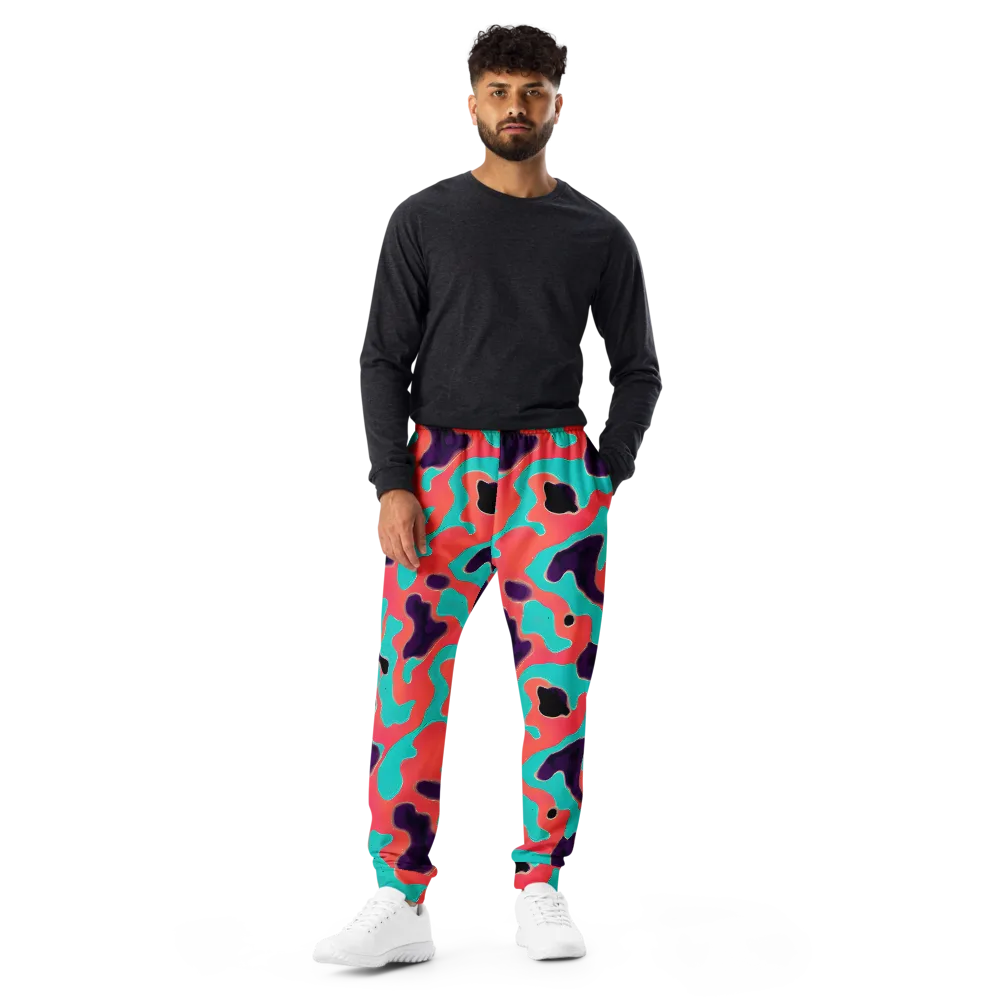 Aubergine Tide on Men's Joggers — Front