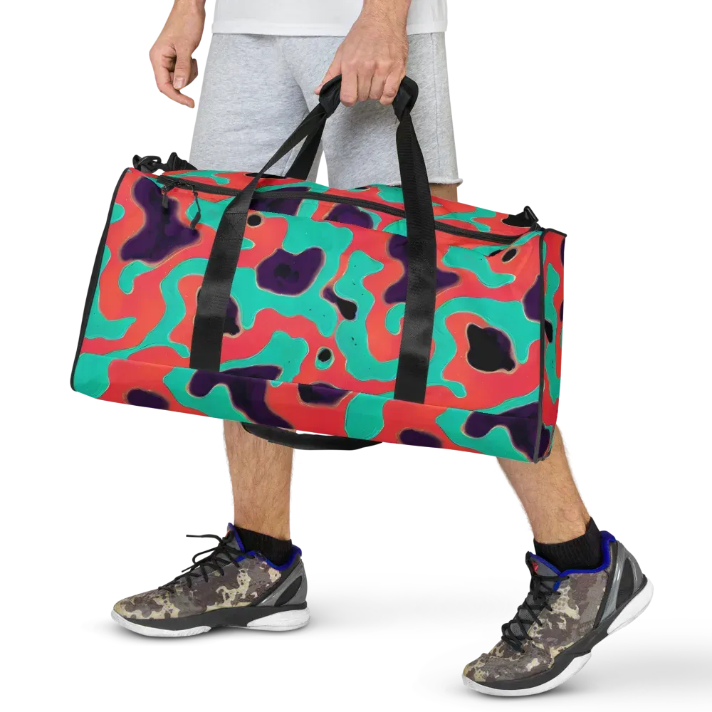 Aubergine Tide on Duffle Bag — Front