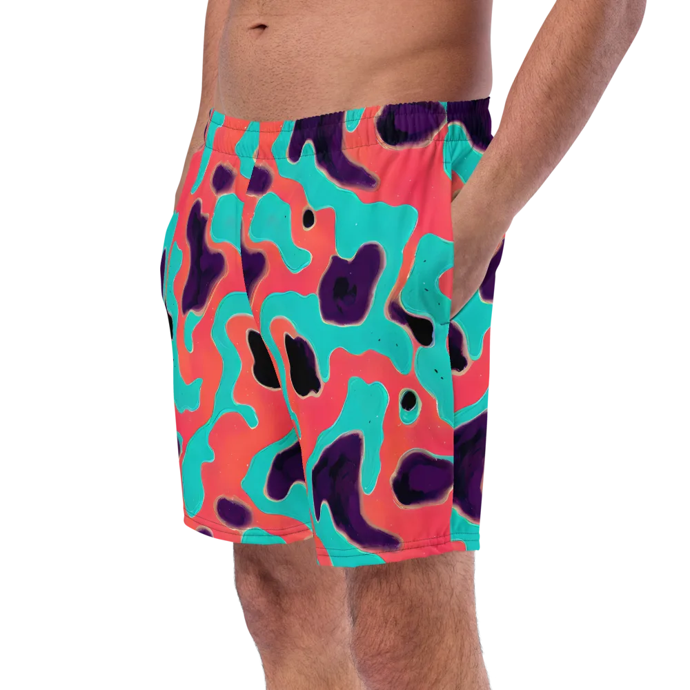 Aubergine Tide on Swim Trunks — Left Front