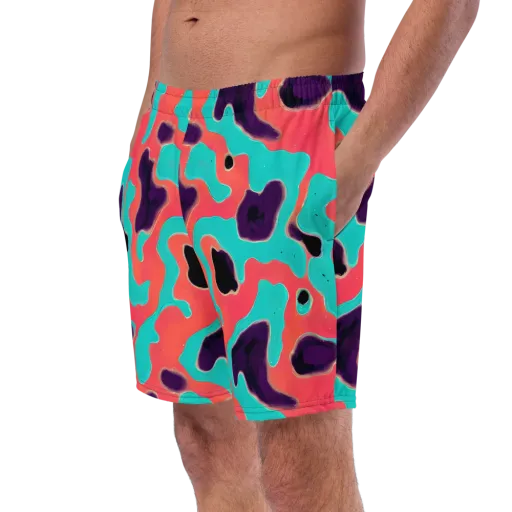 Aubergine Tide on a Swim Trunks