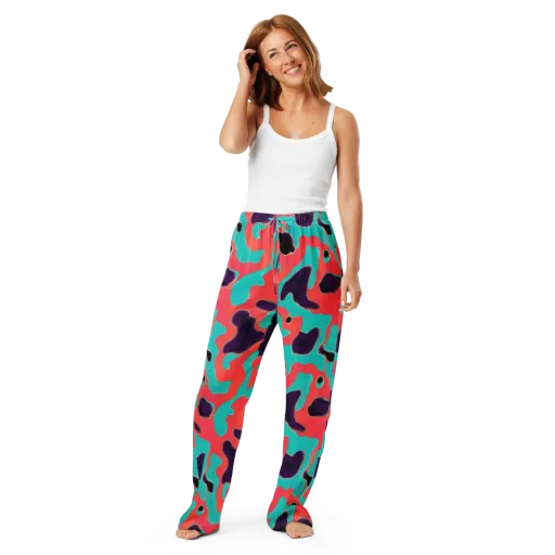 Aubergine Tide on a Women's Pajama Pants