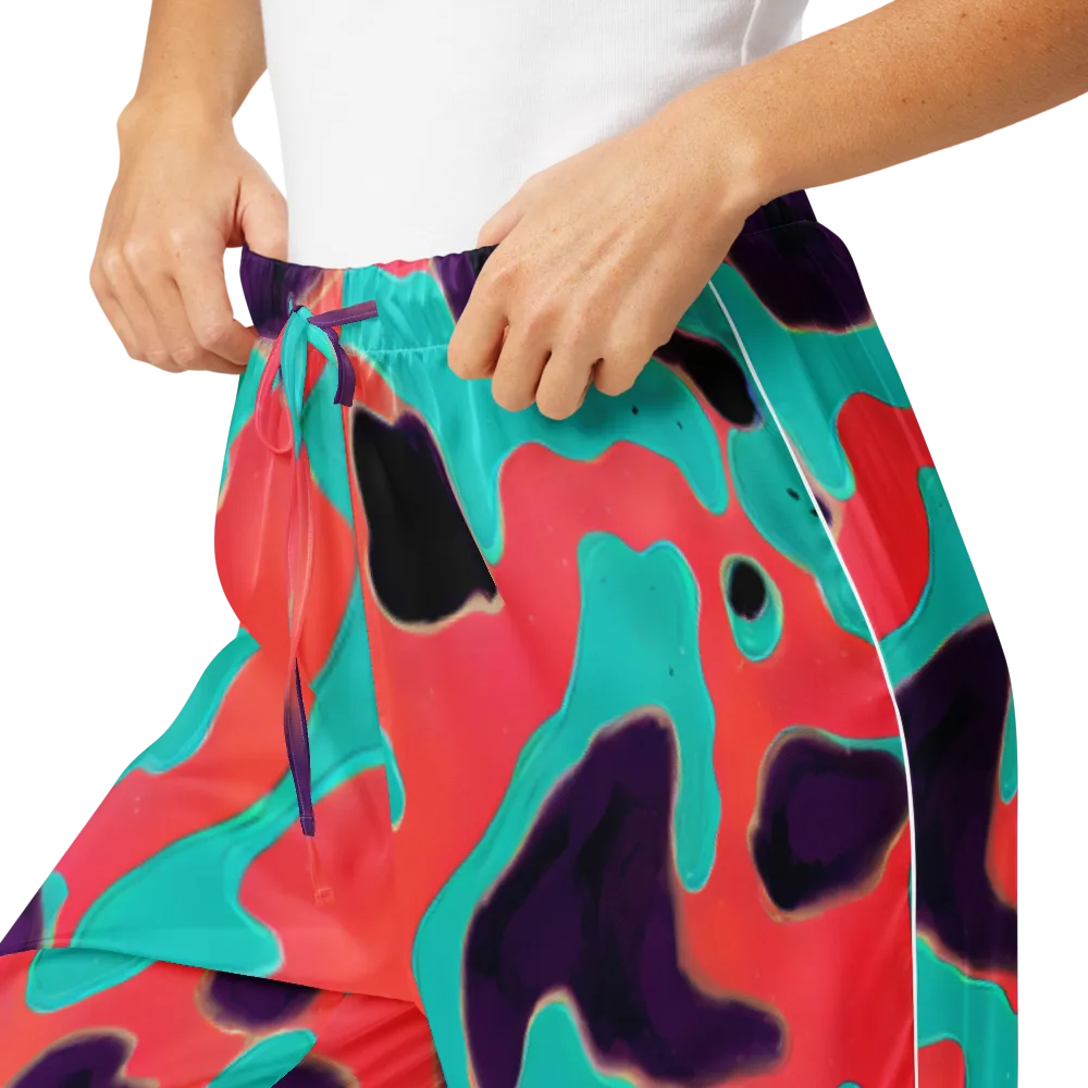 Aubergine Tide on Women's Pajama Pants — Product details
