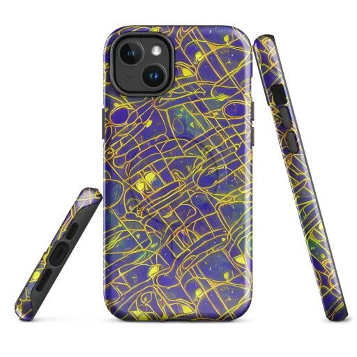 Golden Grid on a MagSafe Tough Case for iPhone®