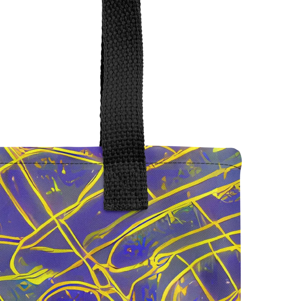 Golden Grid on Tote Bag — Product details