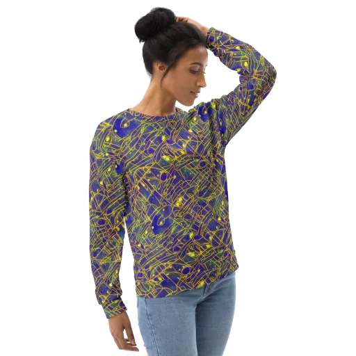Golden Grid on a Sweatshirt