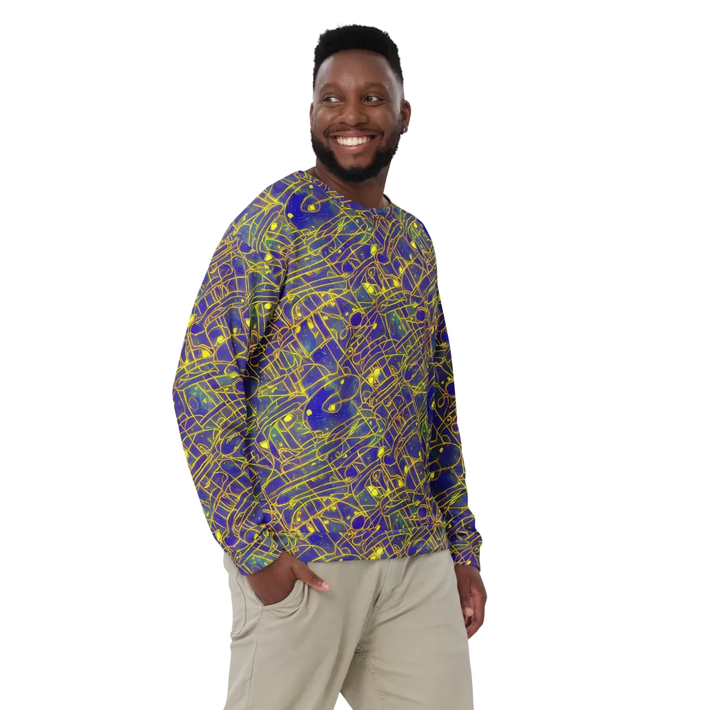 Golden Grid on Sweatshirt — Front