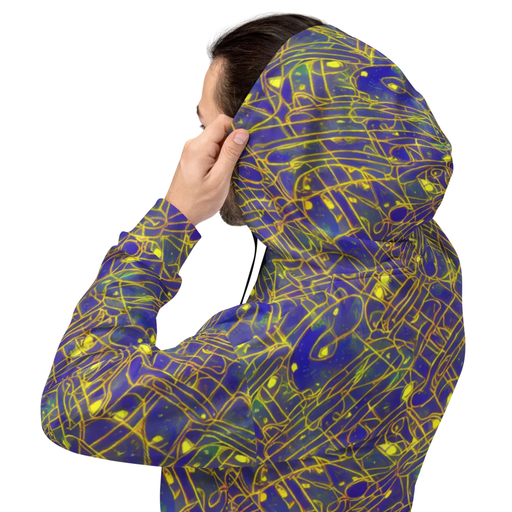 Golden Grid on Hoodie — Back