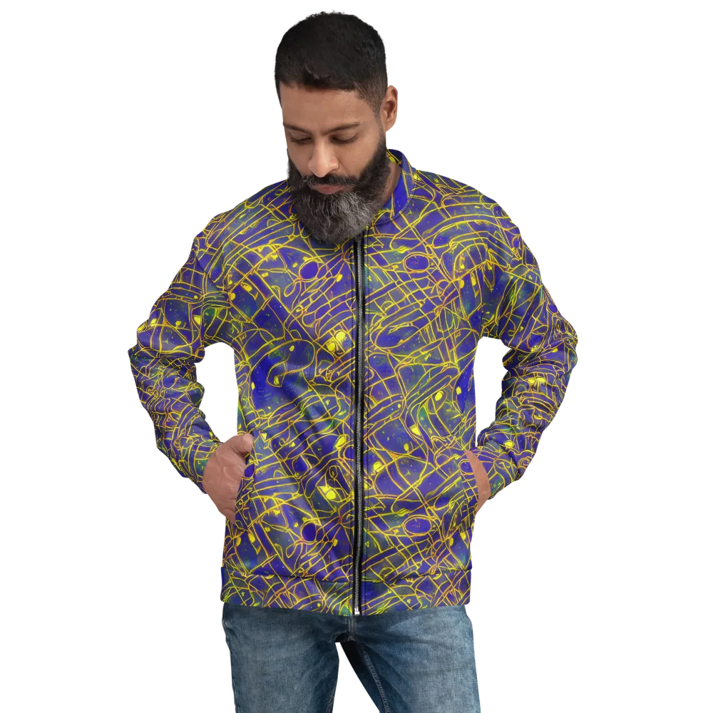 Golden Grid on Bomber Jacket — Front