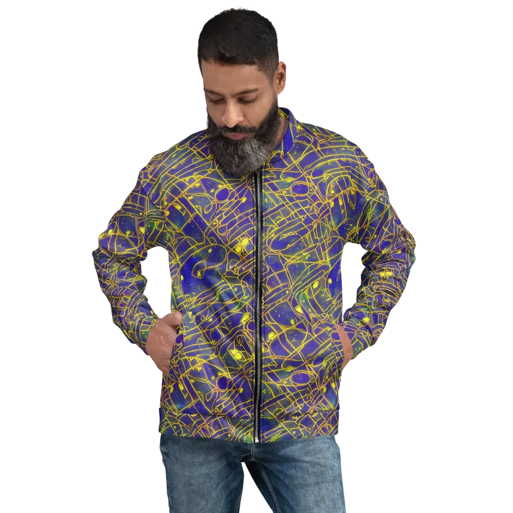 Golden Grid on Bomber Jacket — Front