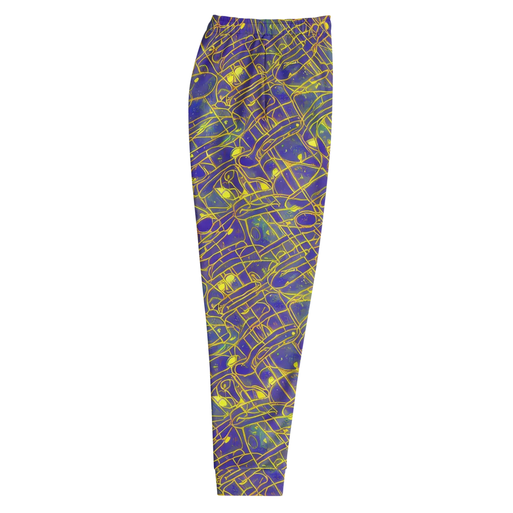 Golden Grid on Men's Joggers — Right