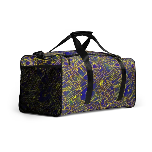 Golden Grid on a Duffle Bag