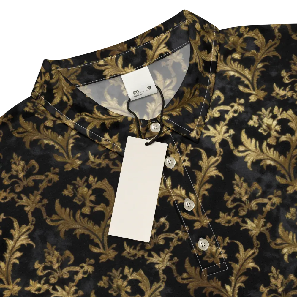 Gilded Damask on Men's Slim Fit Polo Shirt — Product details