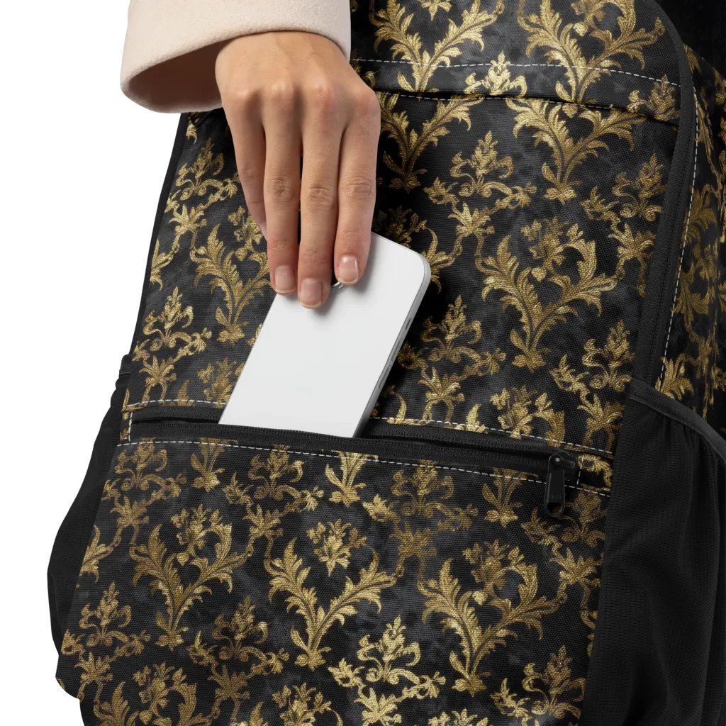 Gilded Damask on Utility Backpack — Product details