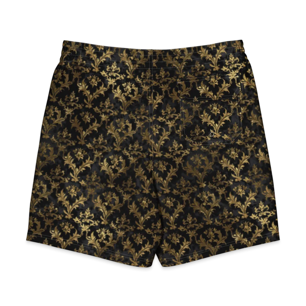 Gilded Damask on Men's Board Shorts — Back