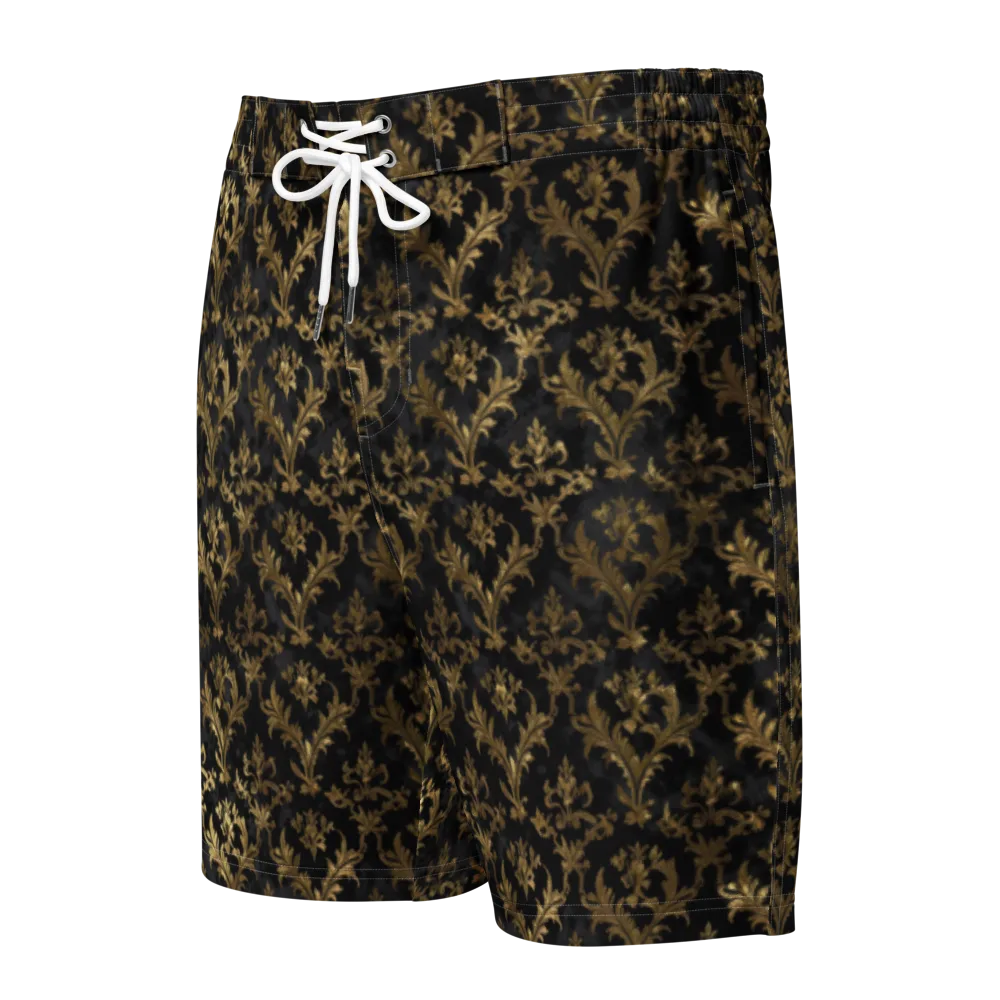 Gilded Damask on Men's Board Shorts — Front