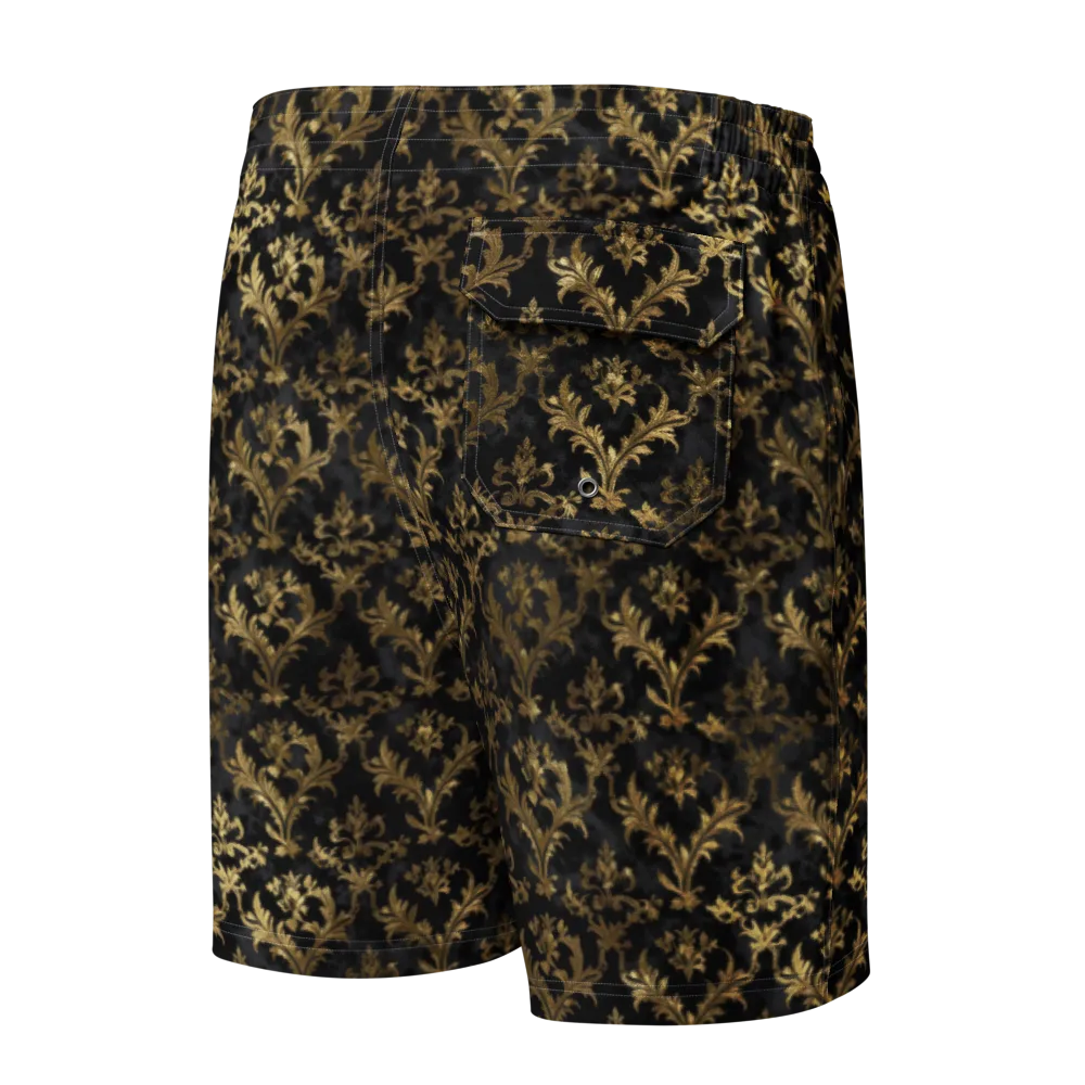 Gilded Damask on Men's Board Shorts — Back