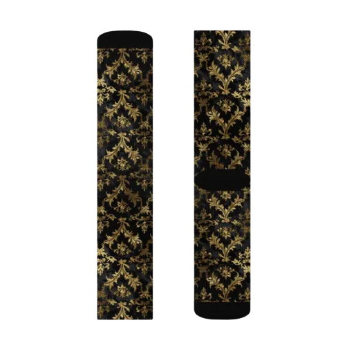 Gilded Damask on a Socks