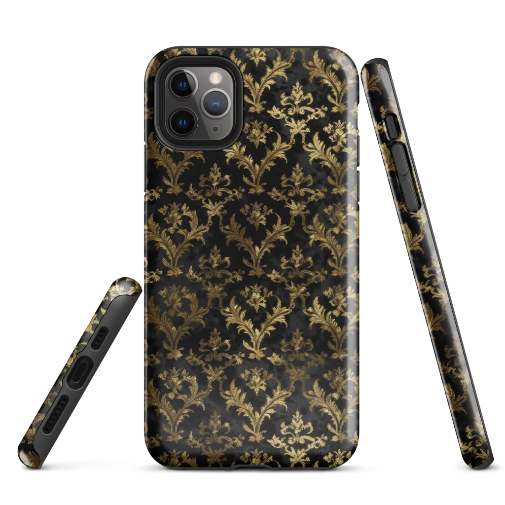 Gilded Damask on Tough Case for iPhone® — Front