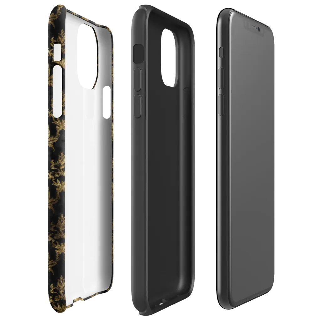 Gilded Damask on Tough Case for iPhone® — Right