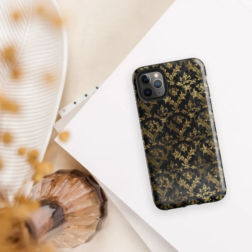 Gilded Damask on Tough Case for iPhone® — Front