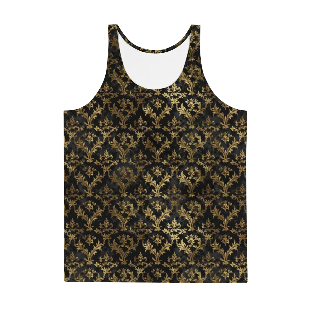 Gilded Damask on Men's Tank Top — Front