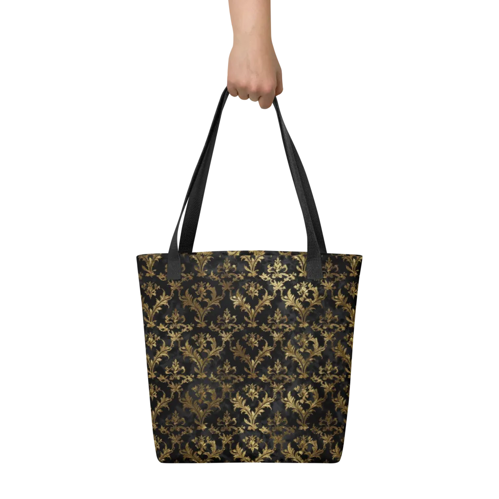 Gilded Damask on Tote Bag — Front