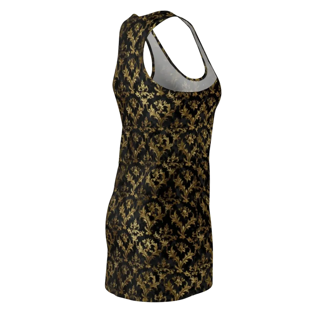 Gilded Damask on Racerback Dress — Back Side