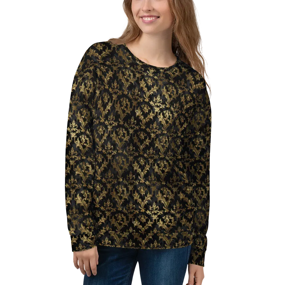 Gilded Damask on Sweatshirt — Front