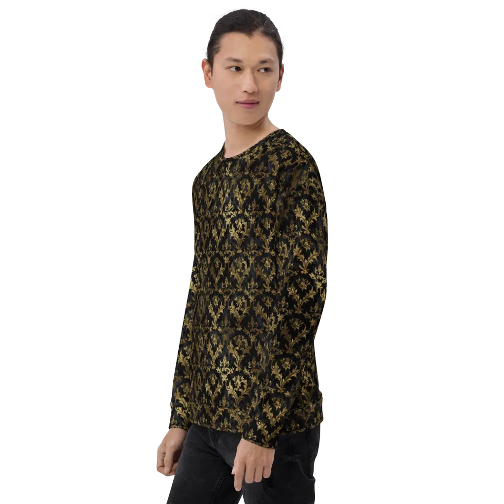 Gilded Damask on Sweatshirt — Left Front