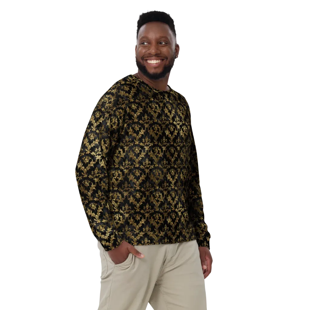 Gilded Damask on Sweatshirt — Front