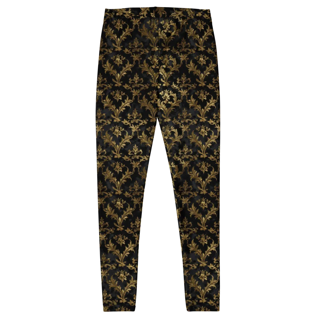Gilded Damask on Leggings — Front