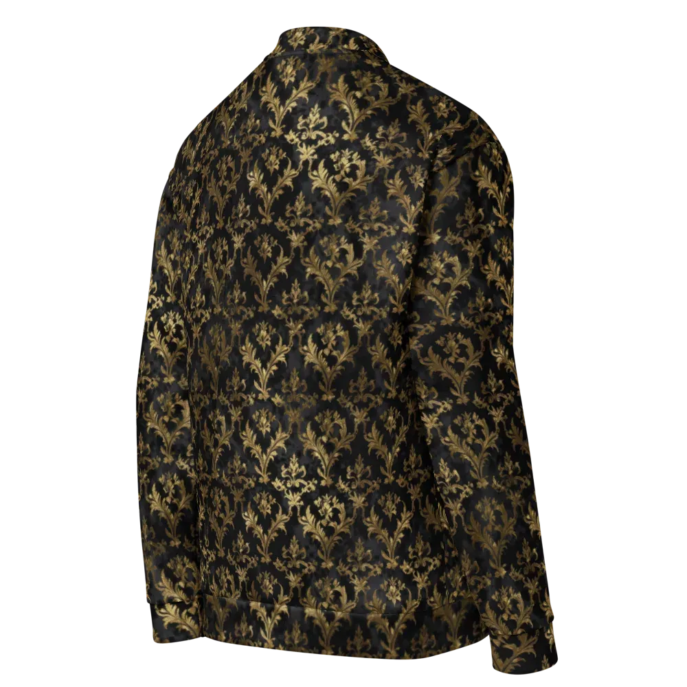 Gilded Damask on Bomber Jacket — Right Back