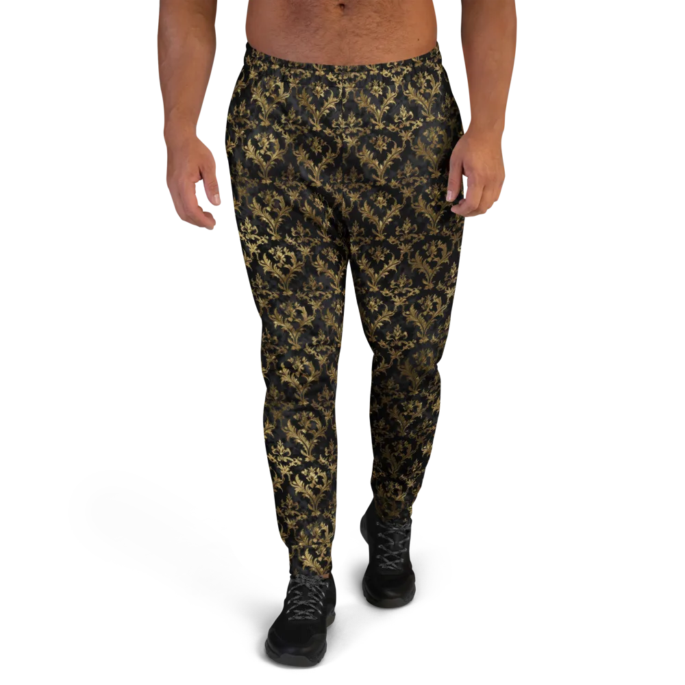 Gilded Damask on Men's Joggers — Front