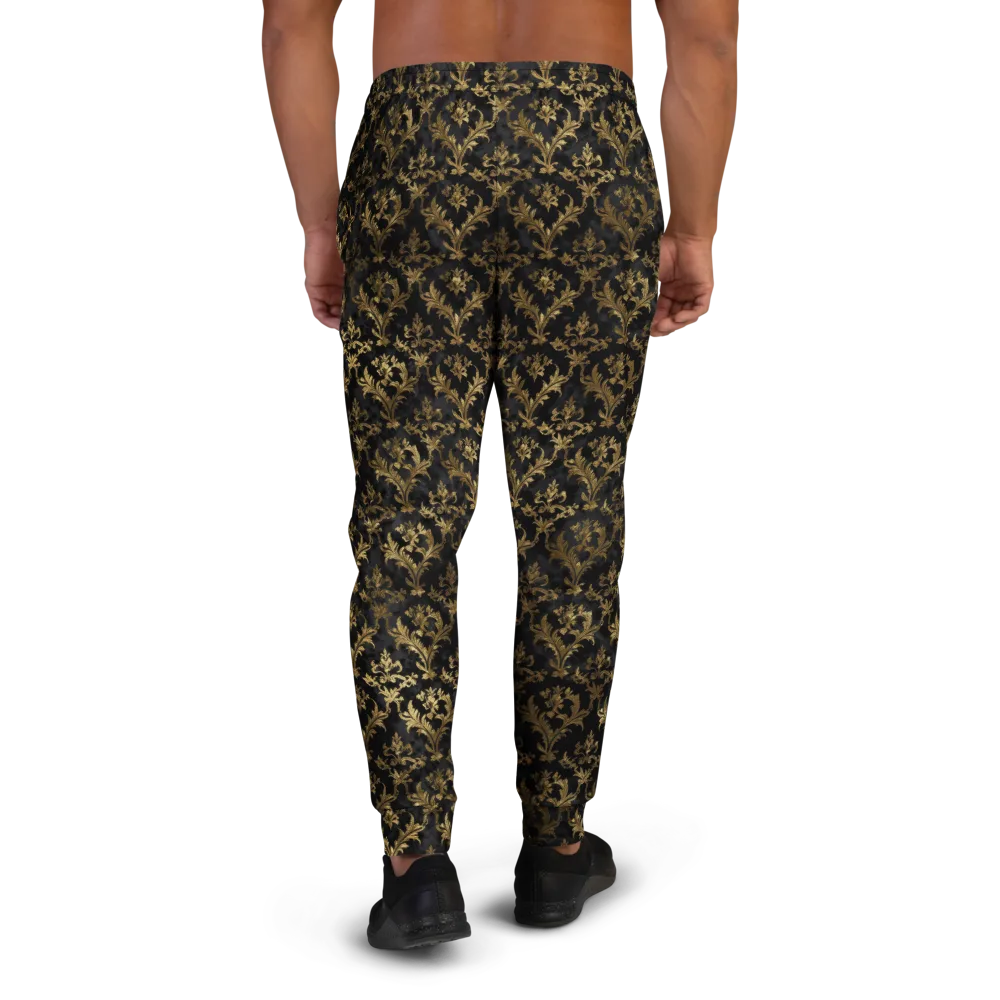 Gilded Damask on Men's Joggers — Back