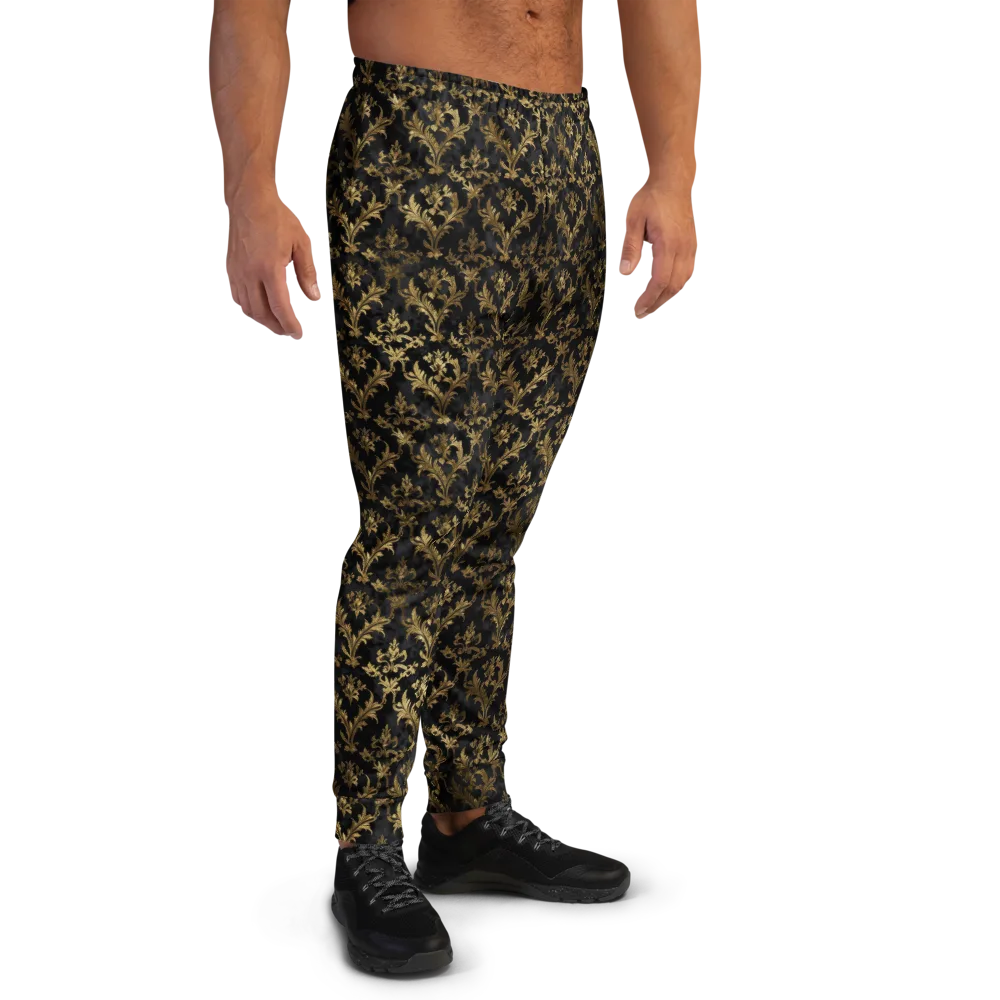 Gilded Damask on Men's Joggers — Right