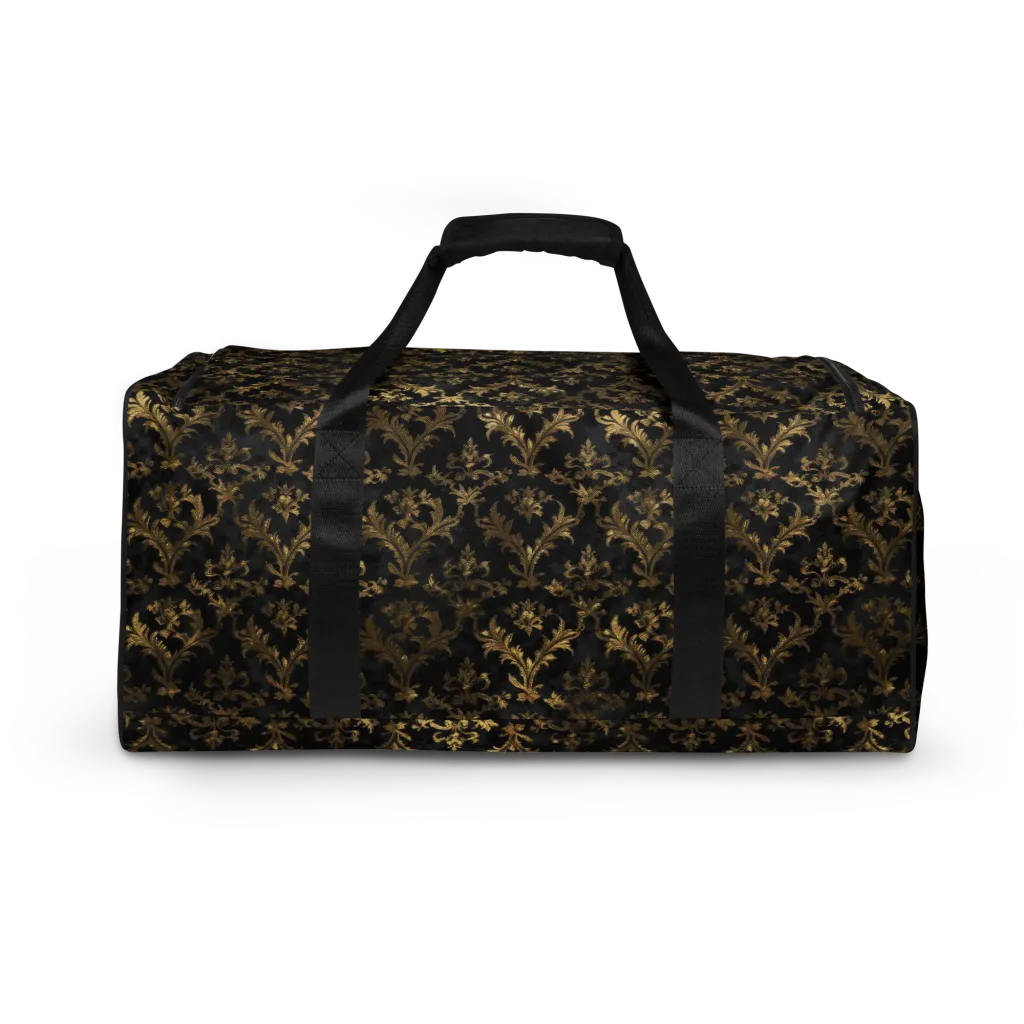 Gilded Damask on Duffle Bag — Back