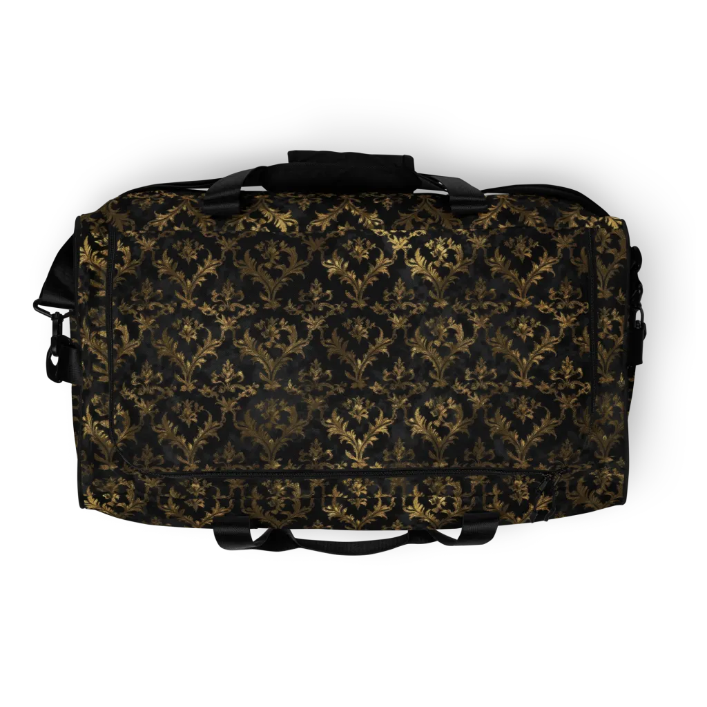 Gilded Damask on Duffle Bag — Top